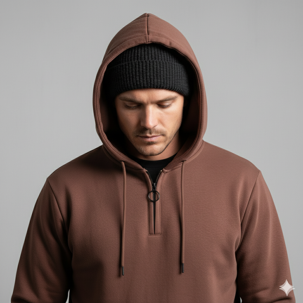 Herren Hoodie mit Reißverschluss | Warm & Bequem | Winter
