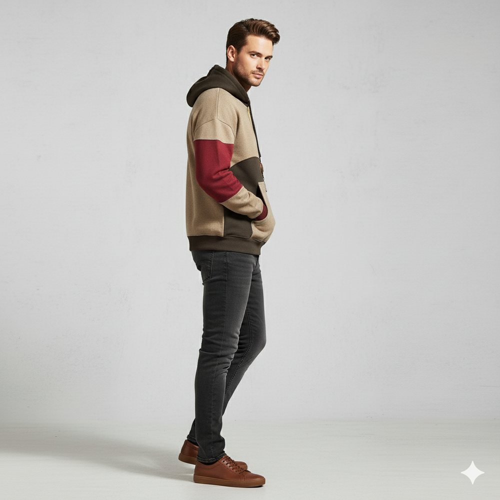 Stylischer Herren Hoodie | Muster & Casual | Herbst