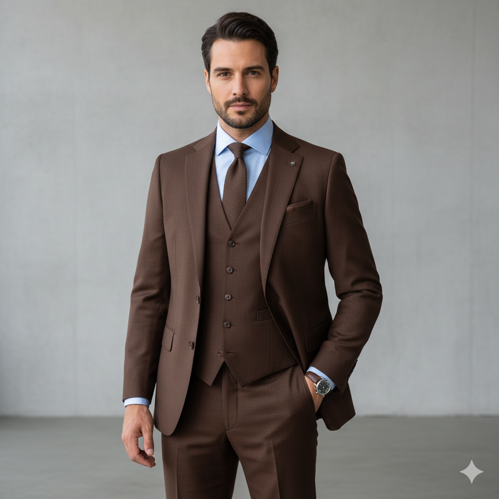 Herren Anzug 3-teilig | Slim Fit Elegant für Hochzeit & Business