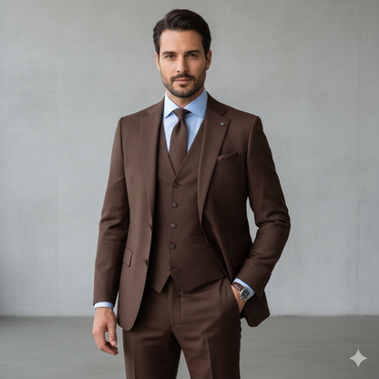 Herren Anzug 3-teilig | Slim Fit Elegant für Hochzeit & Business