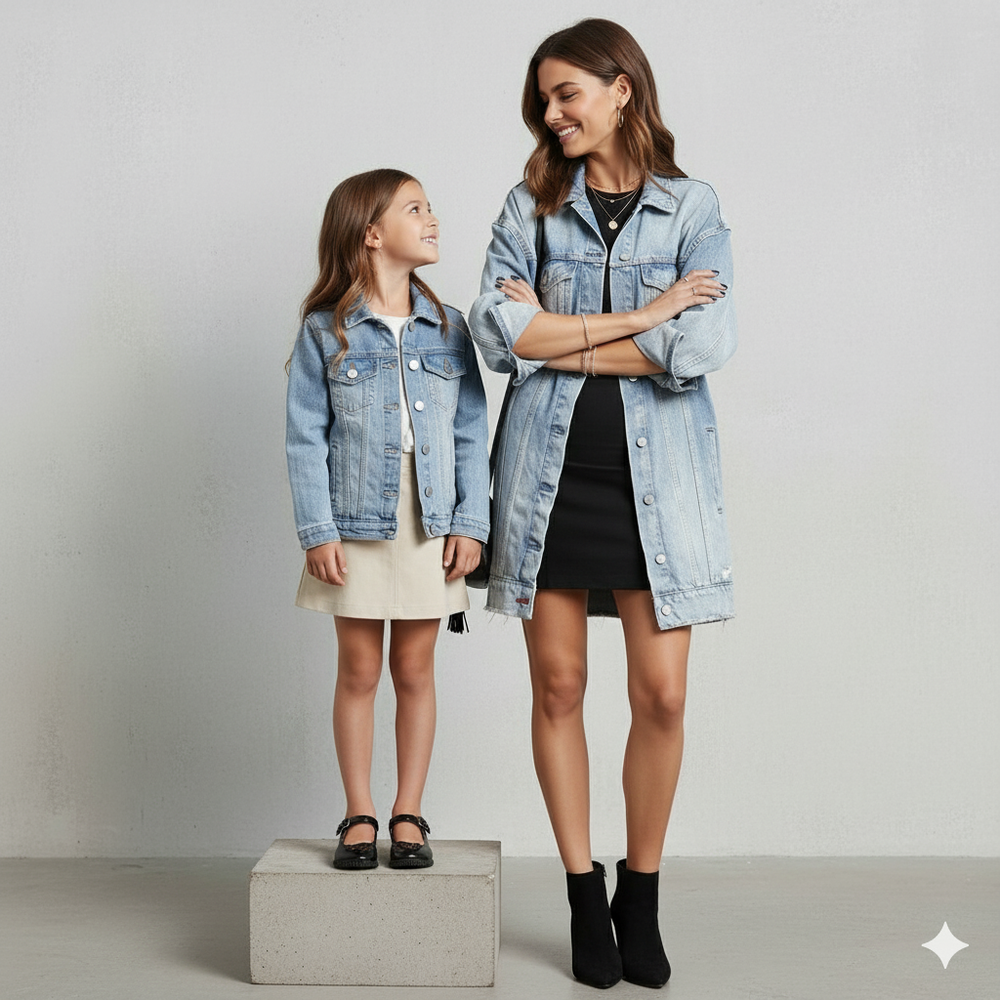 Damen Trenchcoat aus Denim | Mittellang & Modern | Übergang