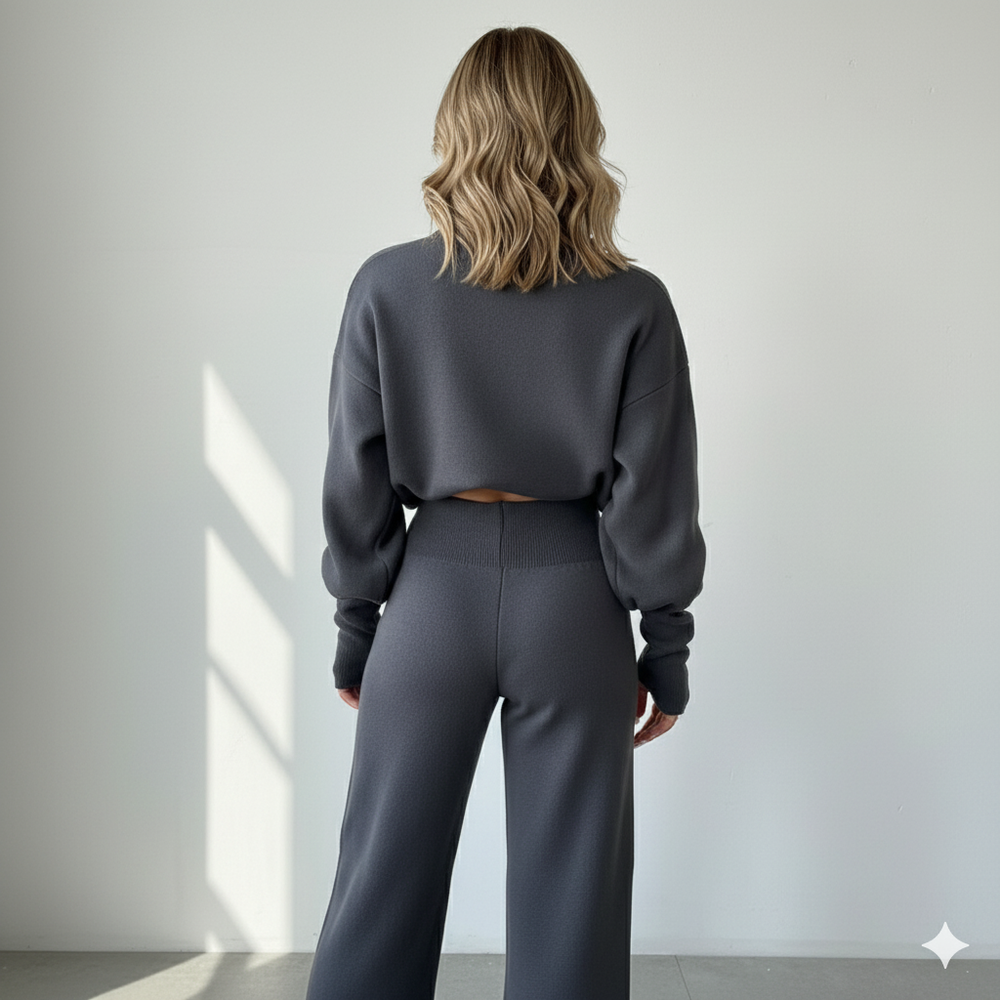 Damen Rollkragen Set mit Langarm | Lässig & Bequem | Winter