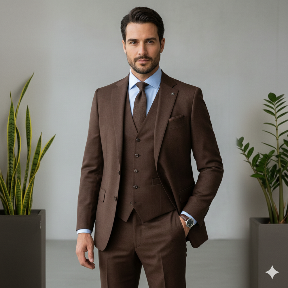 Herren Anzug 3-teilig | Slim Fit Elegant für Hochzeit & Business