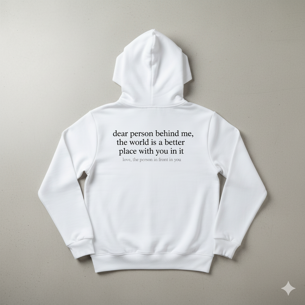 Lässiger Damen Hoodie mit Rückendruck