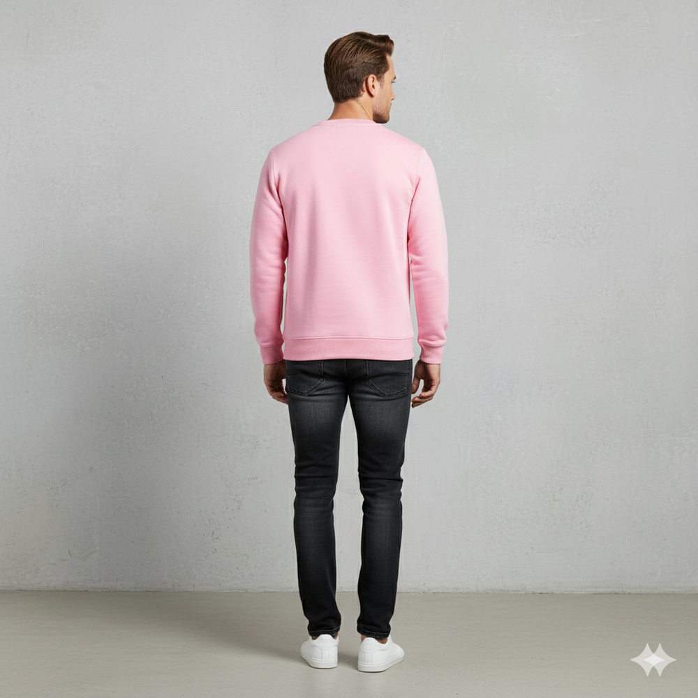 Herren Sweatshirt mit Rundhalsausschnitt