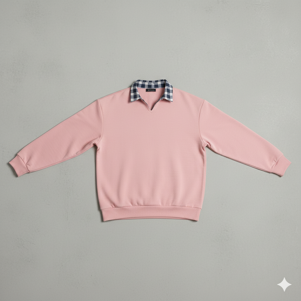 Lässiger Herrenpullover mit Reverskragen | Bequem | Freizeit