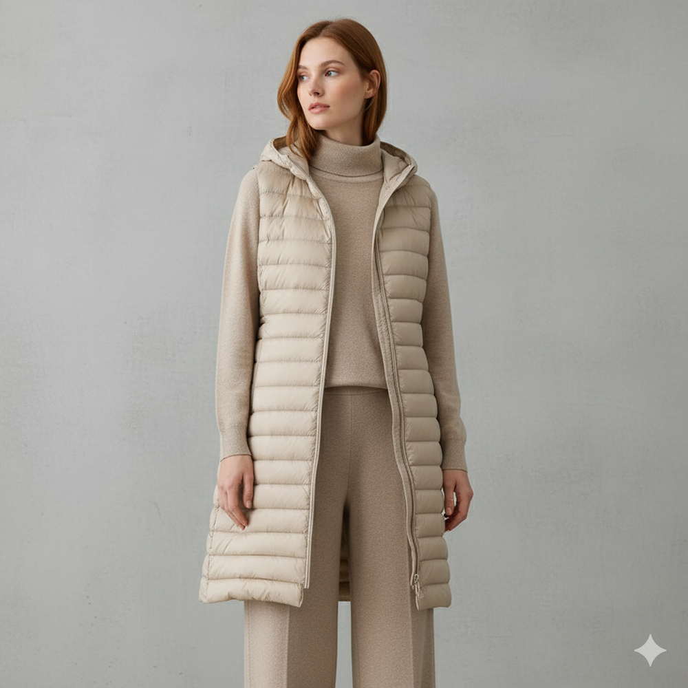 Damenweste mit Kapuze | Leicht & Warm für Herbst/Winter