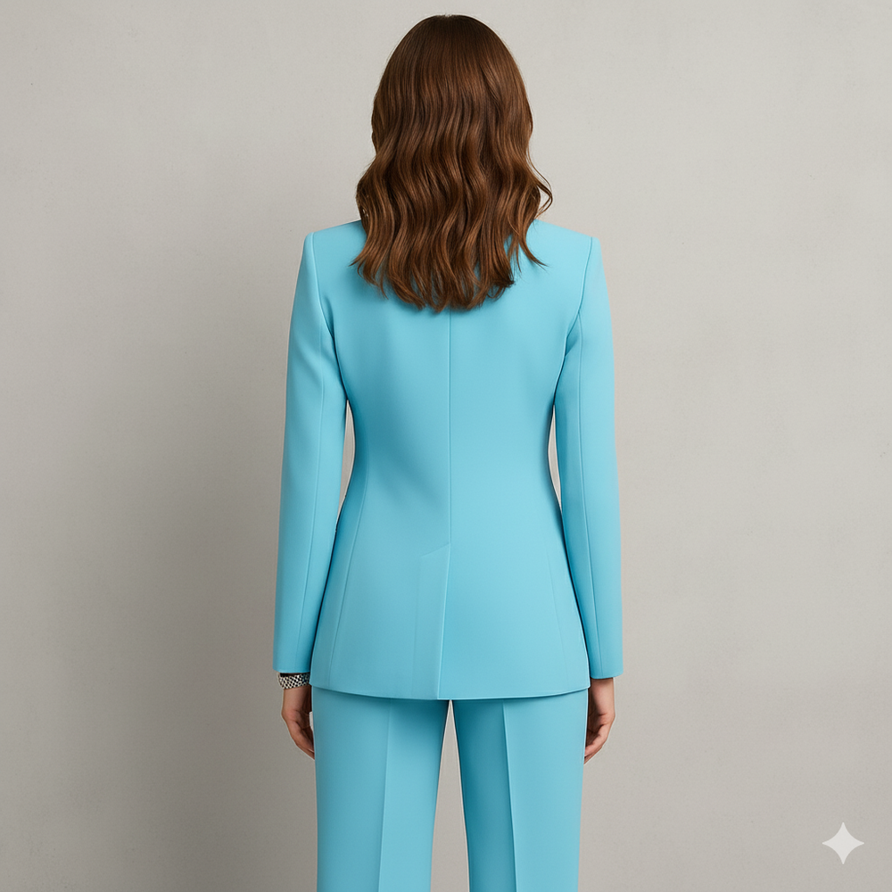 Elegantes Damen Anzugset | Blazer & Hose | Slim Fit Business