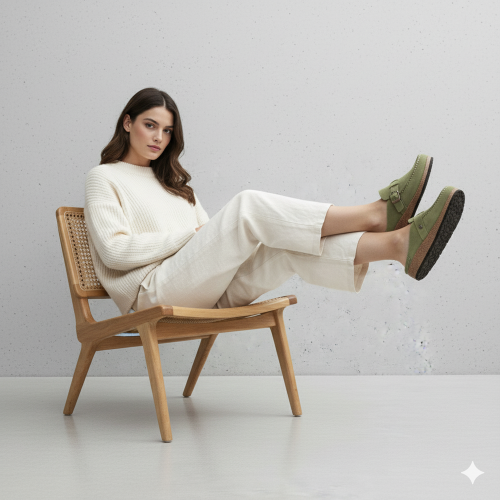 Bequeme Damen Clogs | Ergonomisches Fußbett & Rutschfeste Sohle