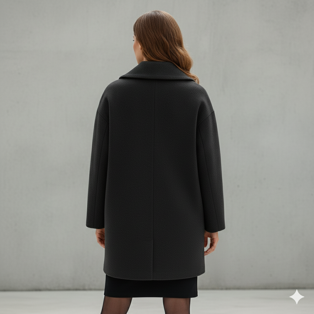 Damen Wollmantel Figurbetont Elegant | Stehkragen | Herbst Winter
