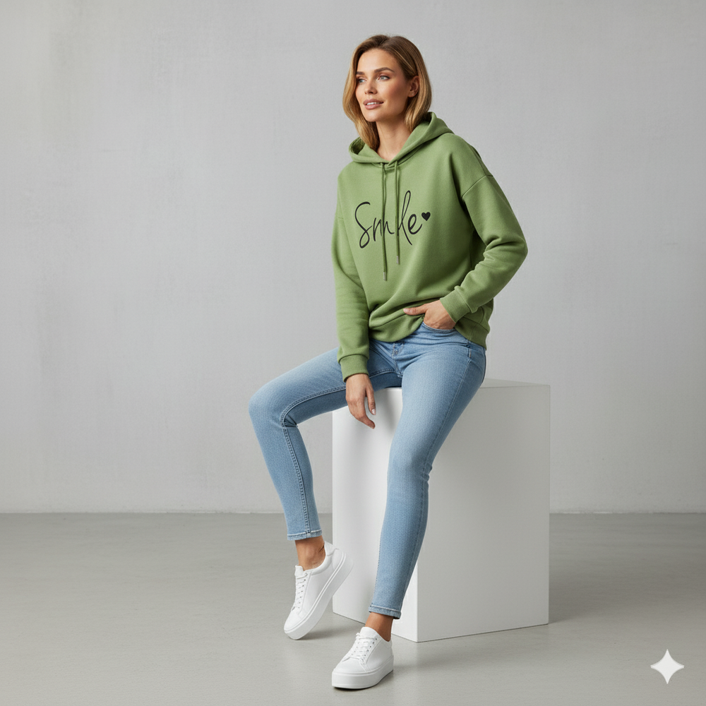 Bequemer Damen Hoodie mit Motiv