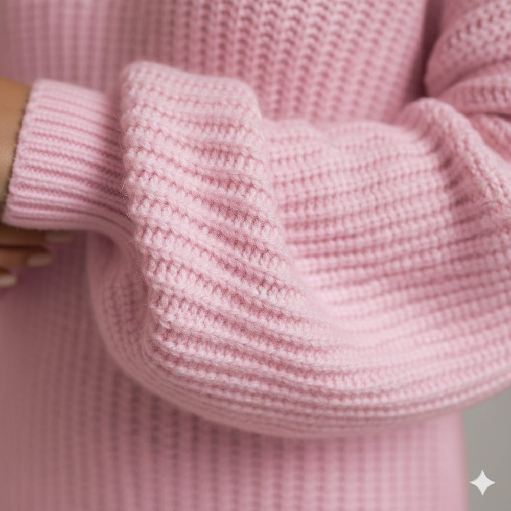 Damen Strickkleid schulterfrei | Elegant & Warm für Herbst Winter