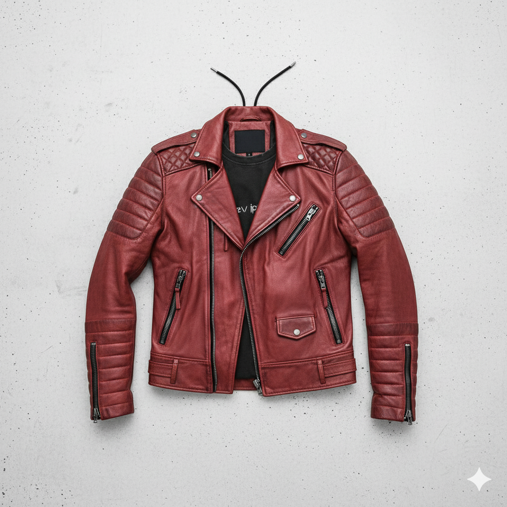 Herren Bikerjacke aus Veganleder | Modern & Casual