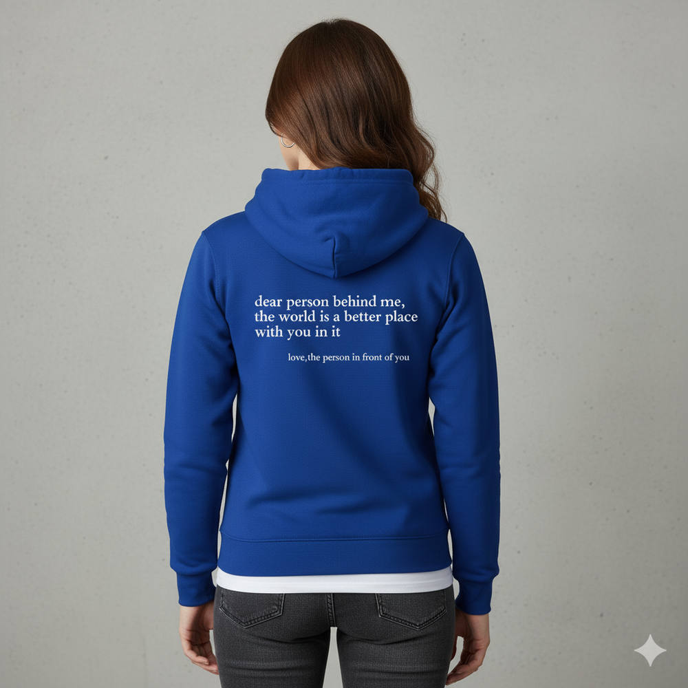 Lässiger Damen Hoodie mit Rückendruck