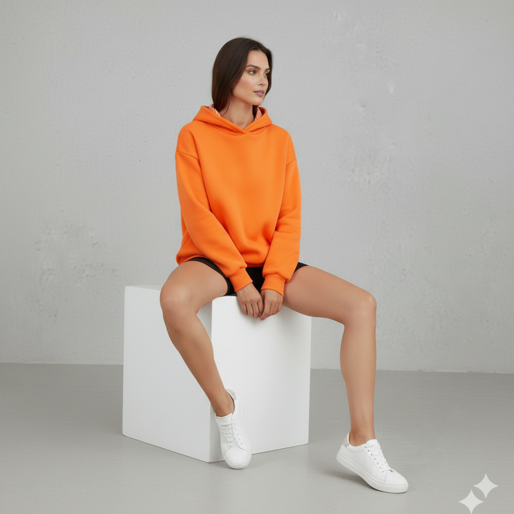 Moderner Damen Hoodie mit Statement