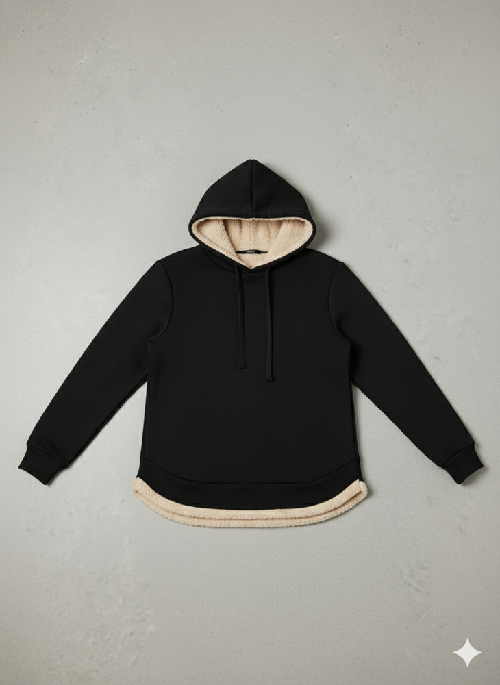 Kuscheliger Damen Hoodie mit Teddyfutter