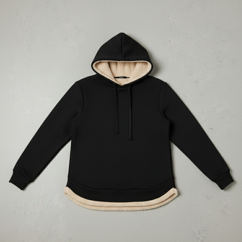 Kuscheliger Damen Hoodie mit Teddyfutter