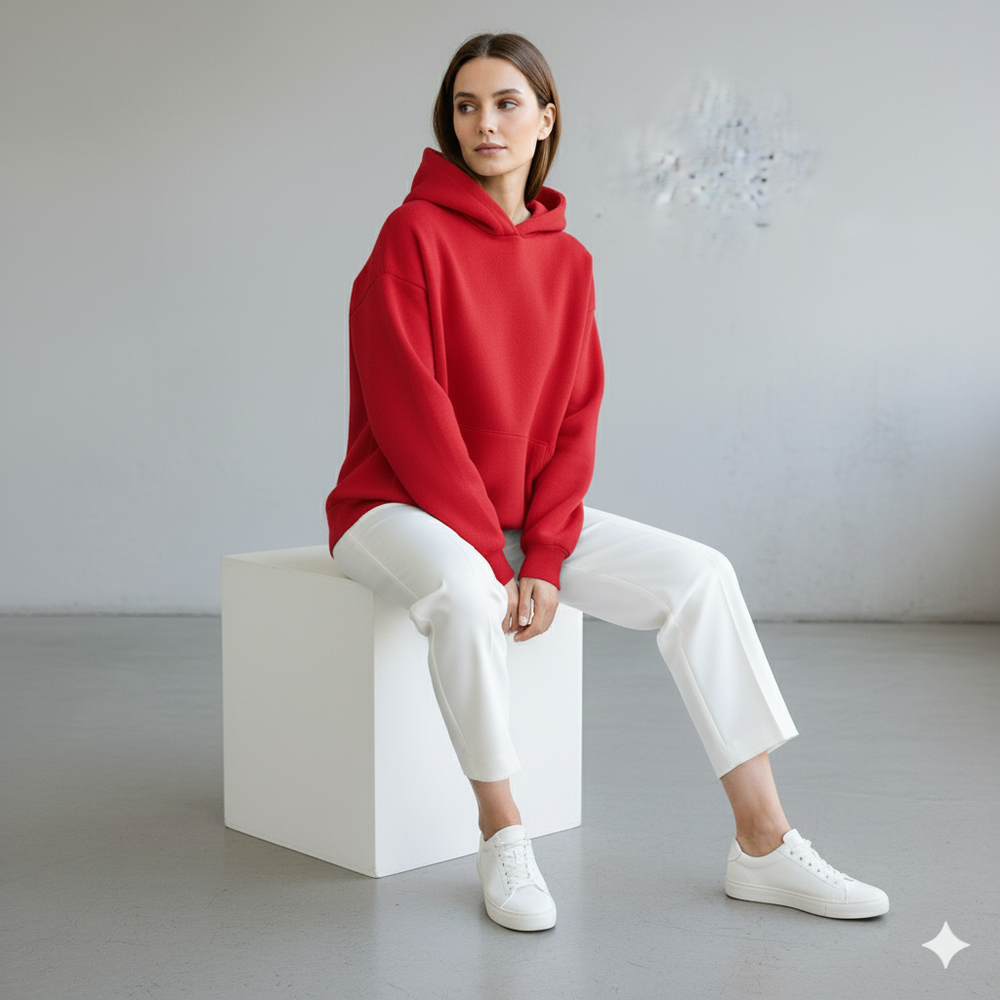 Moderner Damen Hoodie mit Statement