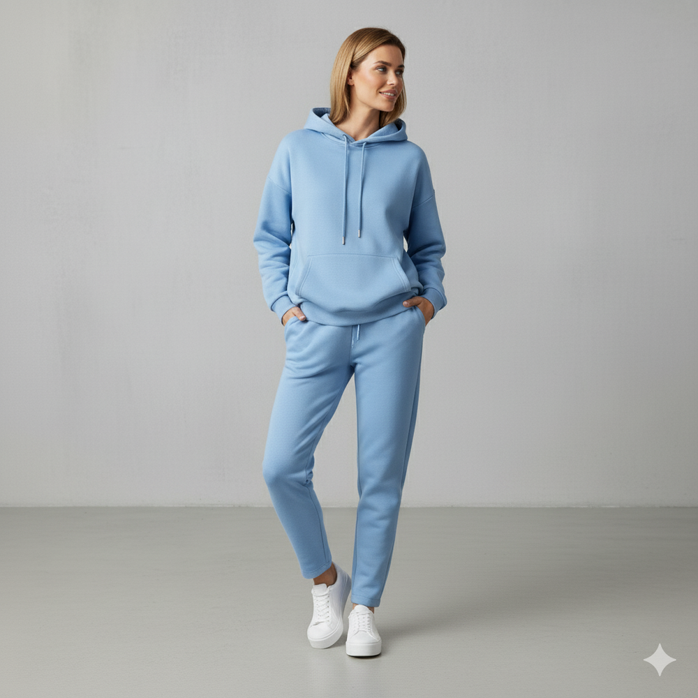 Kuscheliges Damen Set mit Hoodie & Hose