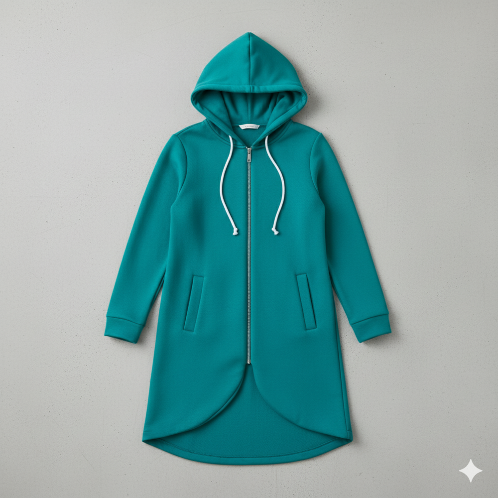 Damen Sweatjacke mit Kapuze & Reißverschluss | Herbst/Winter