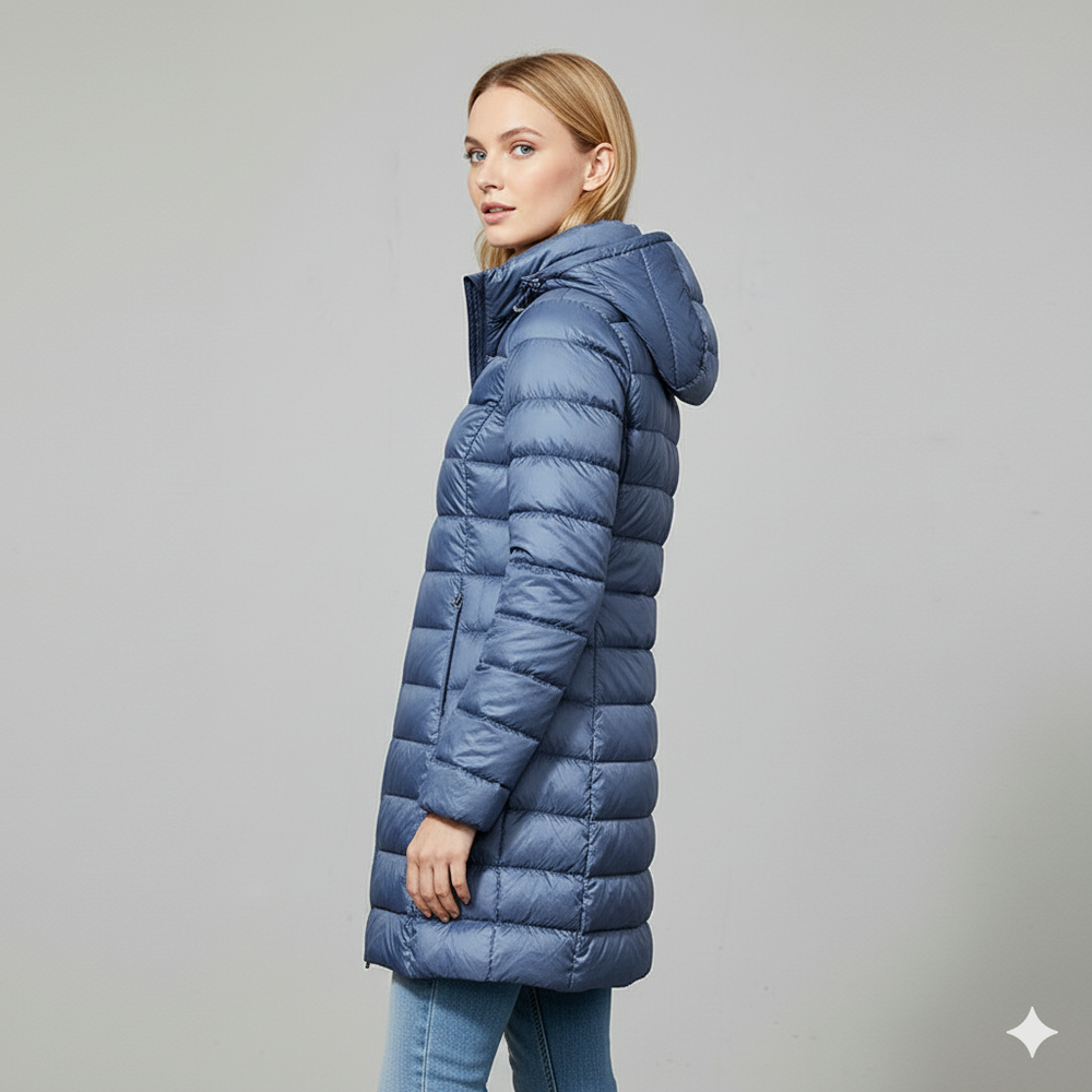 Damen Daunenjacke mit Kapuze | Leicht & Warm | Winter