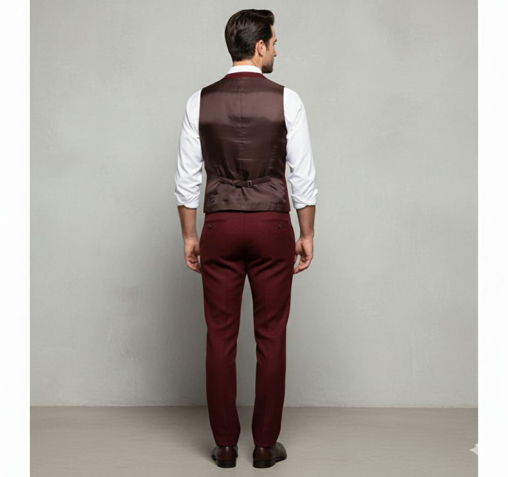 Herren Weste mit Fischgrätenmuster | Elegant & Modern | Herbst/Winter