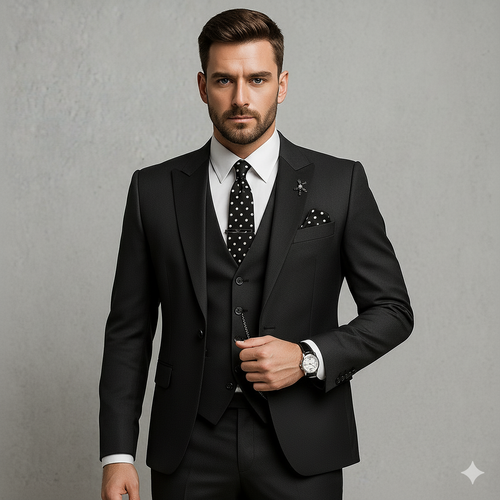 Herren 3-teiliger Anzug Slim Fit | Business Hochzeit Smoking