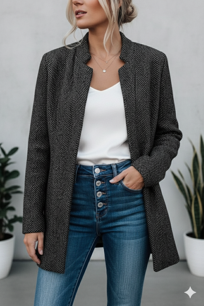 Damen Strickmantel mit offener Front | Modern & Bequem