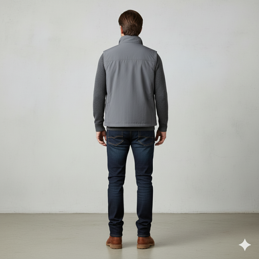 Herren Outdoor Weste mit Taschen | Leicht & Atmungsaktiv | Übergang