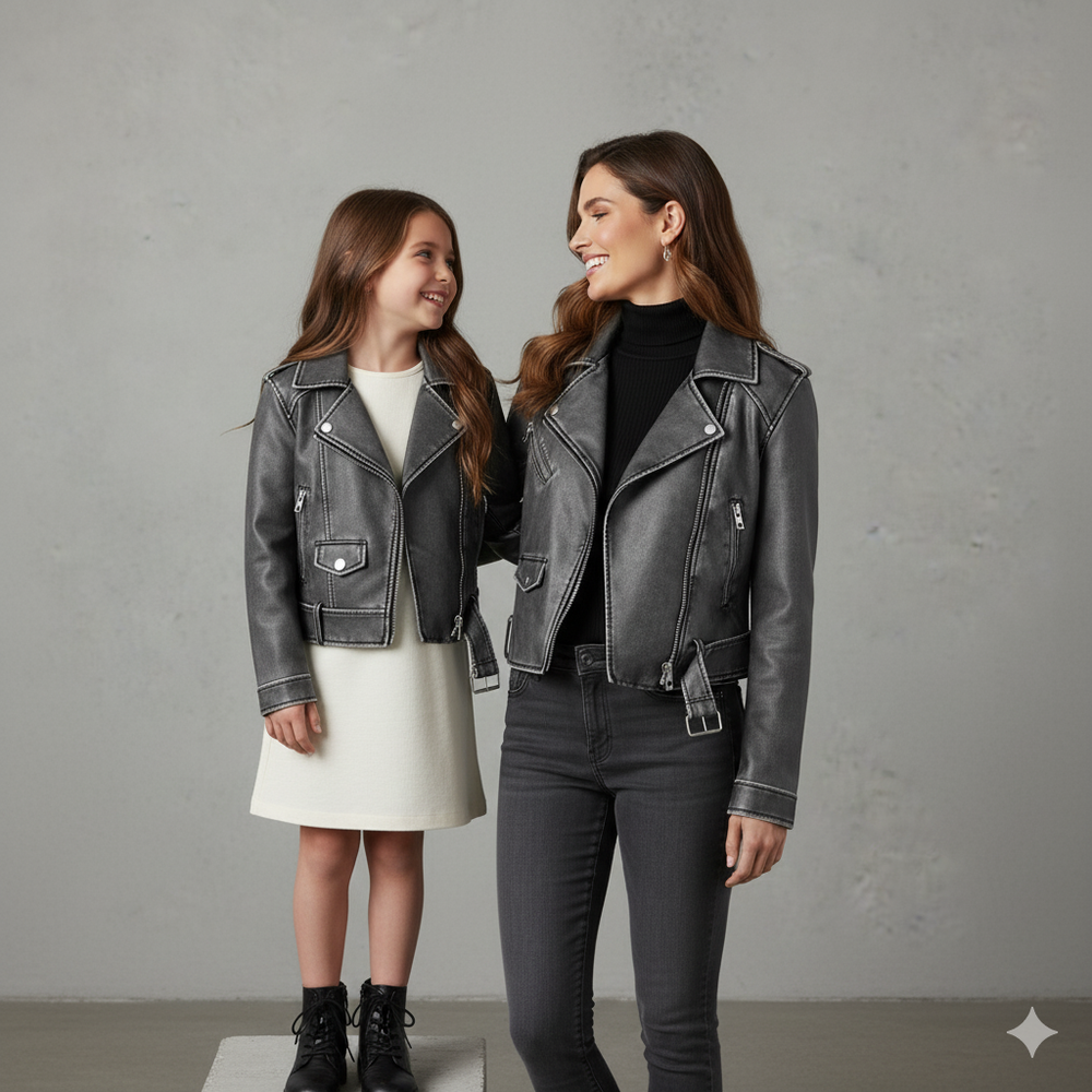 Damen Bikerjacke aus Veganleder | Kurz & Modern | Herbst