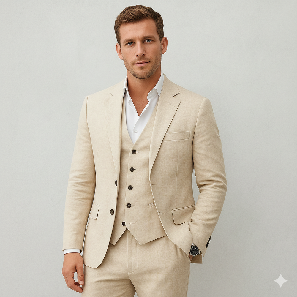 Leichter Herrenanzug aus Leinen | Herbst & Business