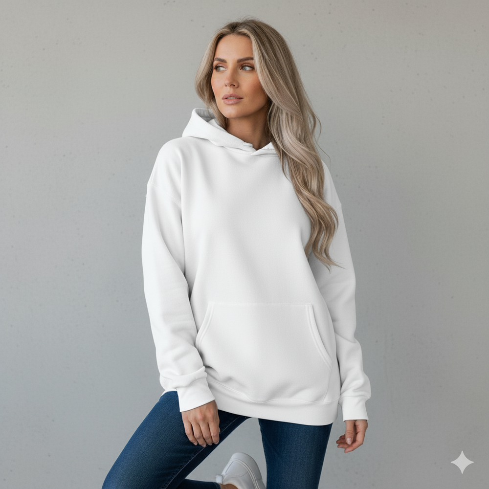 Lässiger Damen Hoodie mit Rückendruck