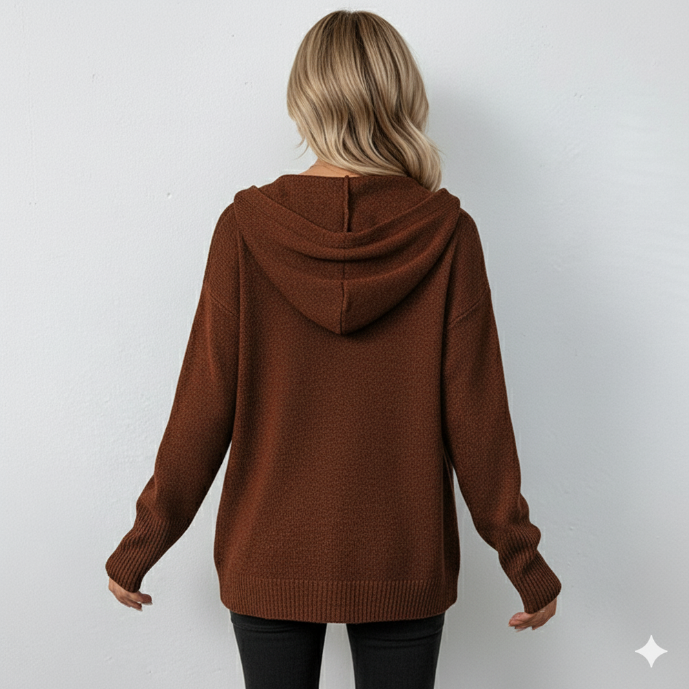 Lässiger Damen Strickjacke mit Knopfleiste | Herbst Winter