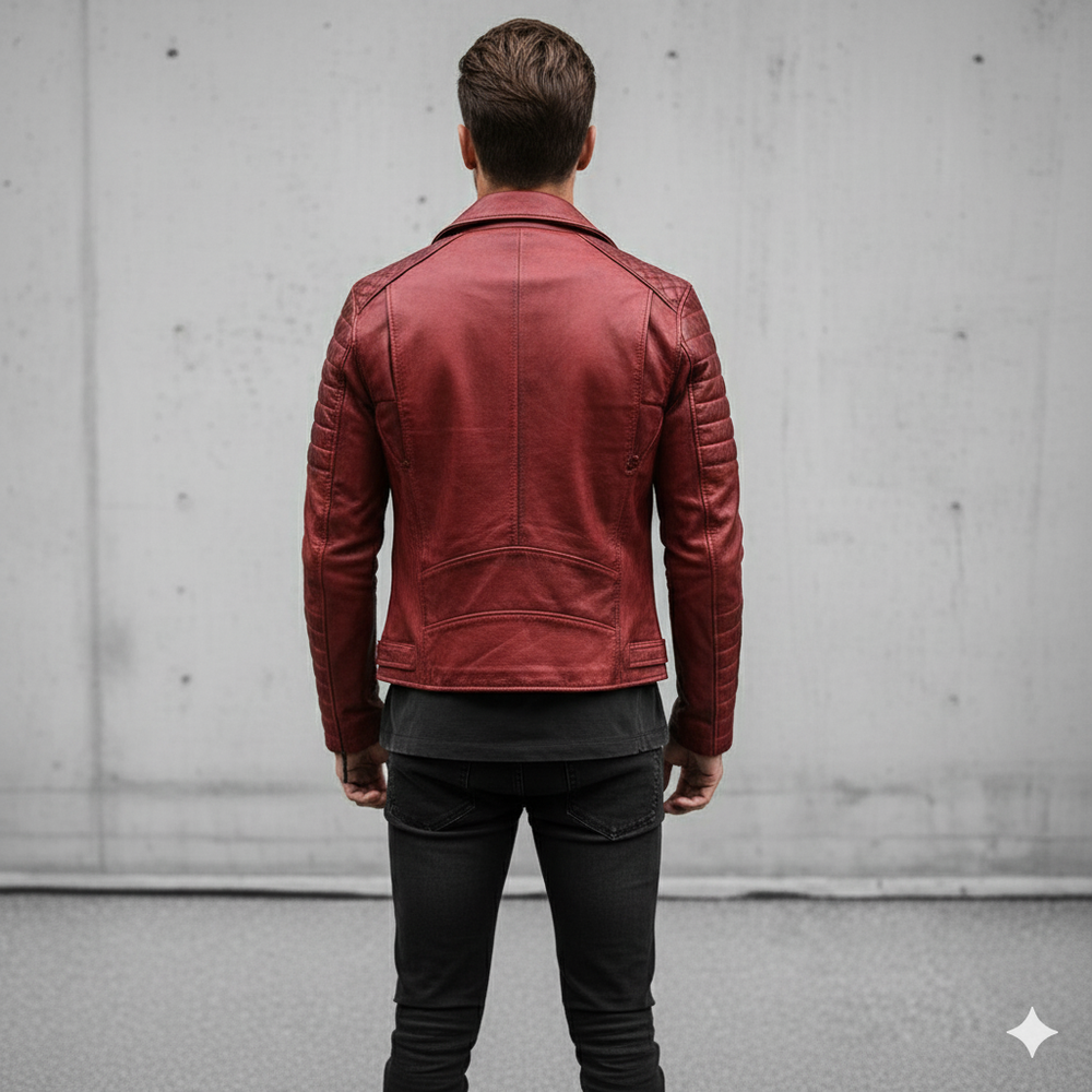 Herren Bikerjacke aus Veganleder | Modern & Casual