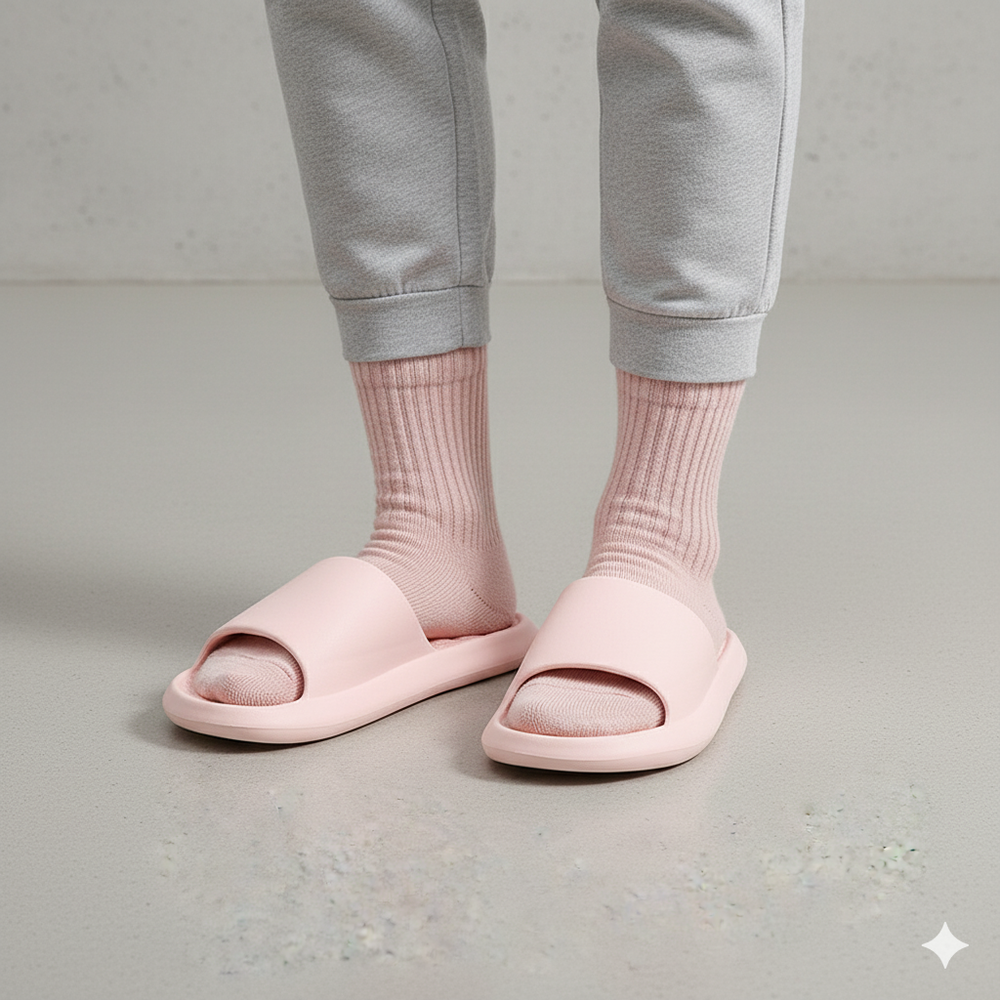 Bequeme Hausschuhe mit Massage Sohle | Wellness für drinnen