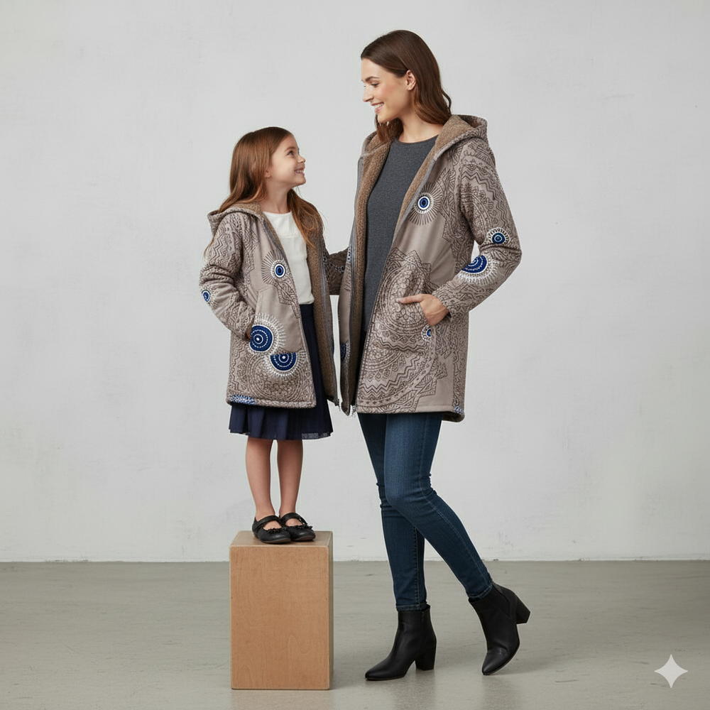 Damen Fleecejacke mit Kapuze | Plüsch & Kuschelig | Herbst/Winter