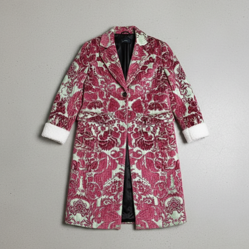 Damen Wollmantel mit Karomuster | Oversize & Warm | Winter