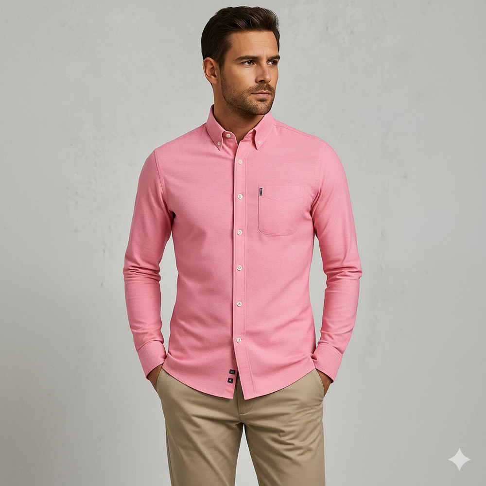 Herren Slim Fit Businesshemd | Atmungsaktiv & Herbst