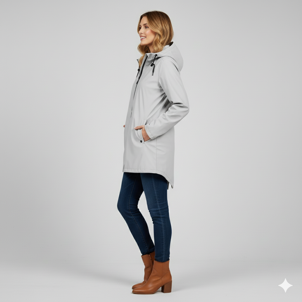 Damen Regenjacke mit Kapuze | Leicht & Wasserdicht | Übergang