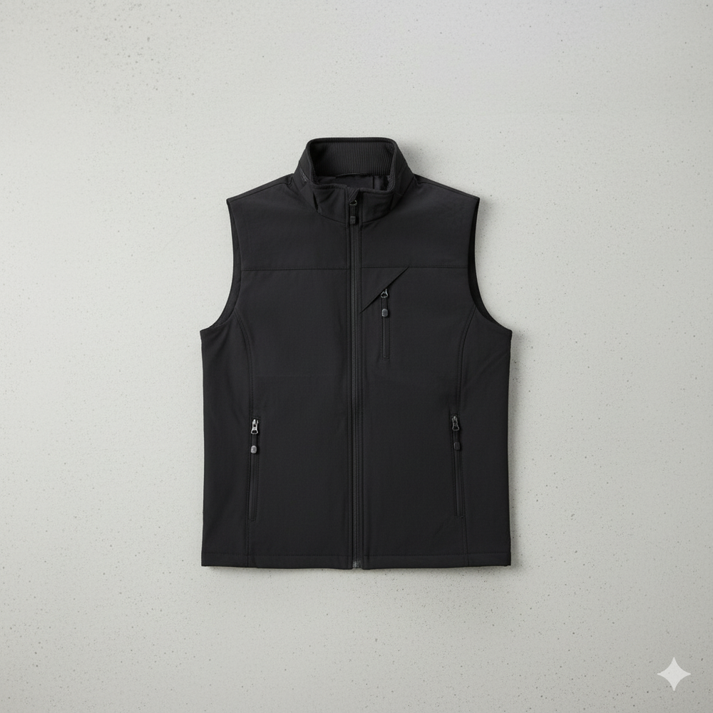 Herren Outdoor Weste mit Reißverschluss | Leicht & Atmungsaktiv