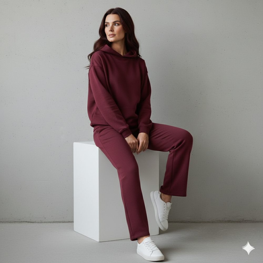 Kuscheliges Damen Set mit Hoodie & Hose