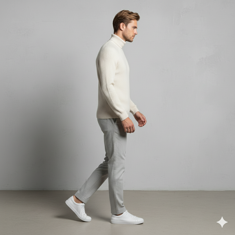 Herren Strickpullover mit Rollkragen | Warm & Elegant | Winter