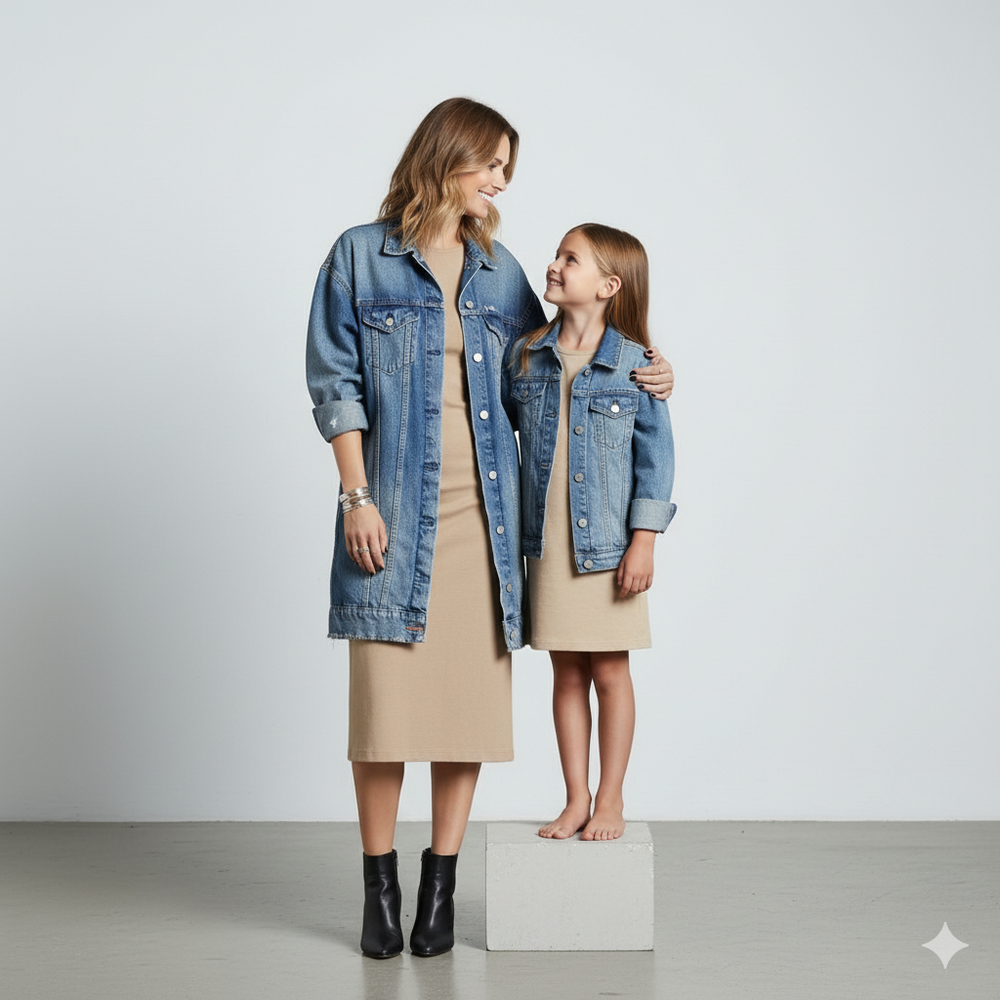 Damen Trenchcoat aus Denim | Mittellang & Modern | Übergang