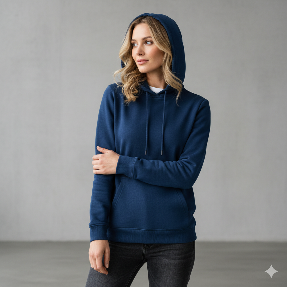 Lässiger Damen Hoodie mit Rückendruck