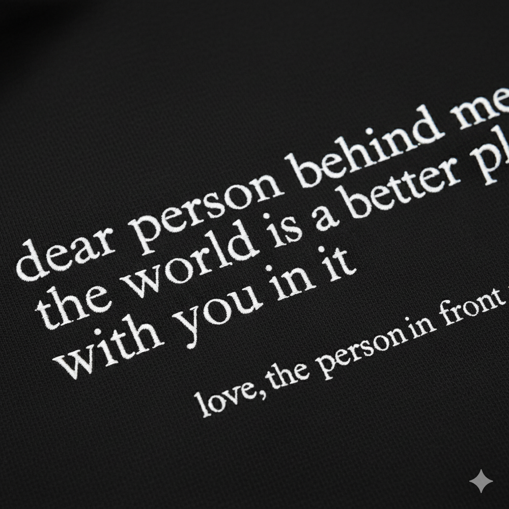 Lässiger Damen Hoodie mit Rückendruck