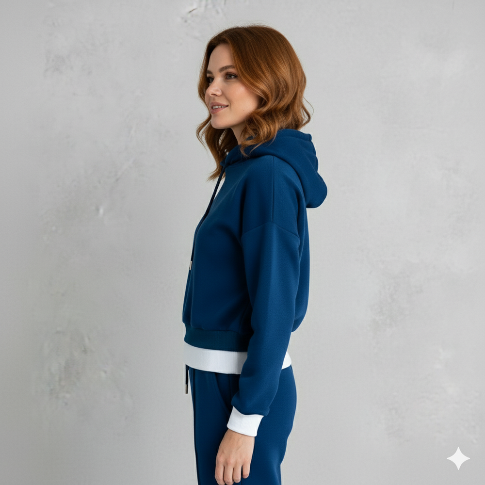 Damen Hoodie mit Kapuze | Zweiteilig & Freizeit