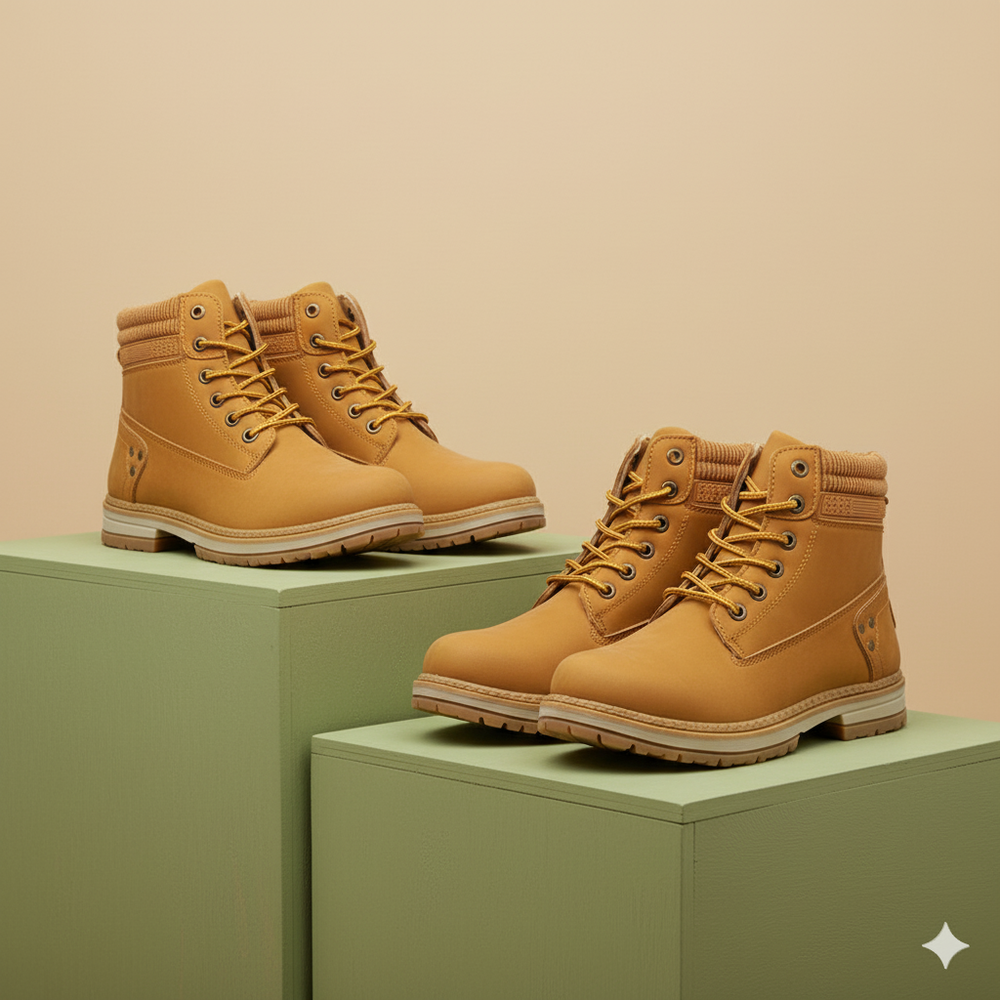 Damen Winterstiefel mit Fellfutter | Warme Schnür-Boots