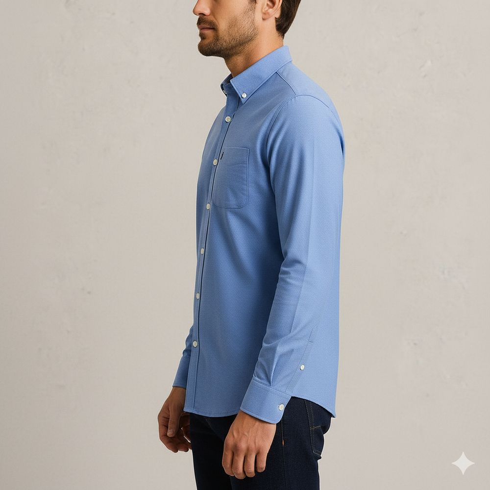 Herren Slim Fit Businesshemd | Atmungsaktiv & Herbst