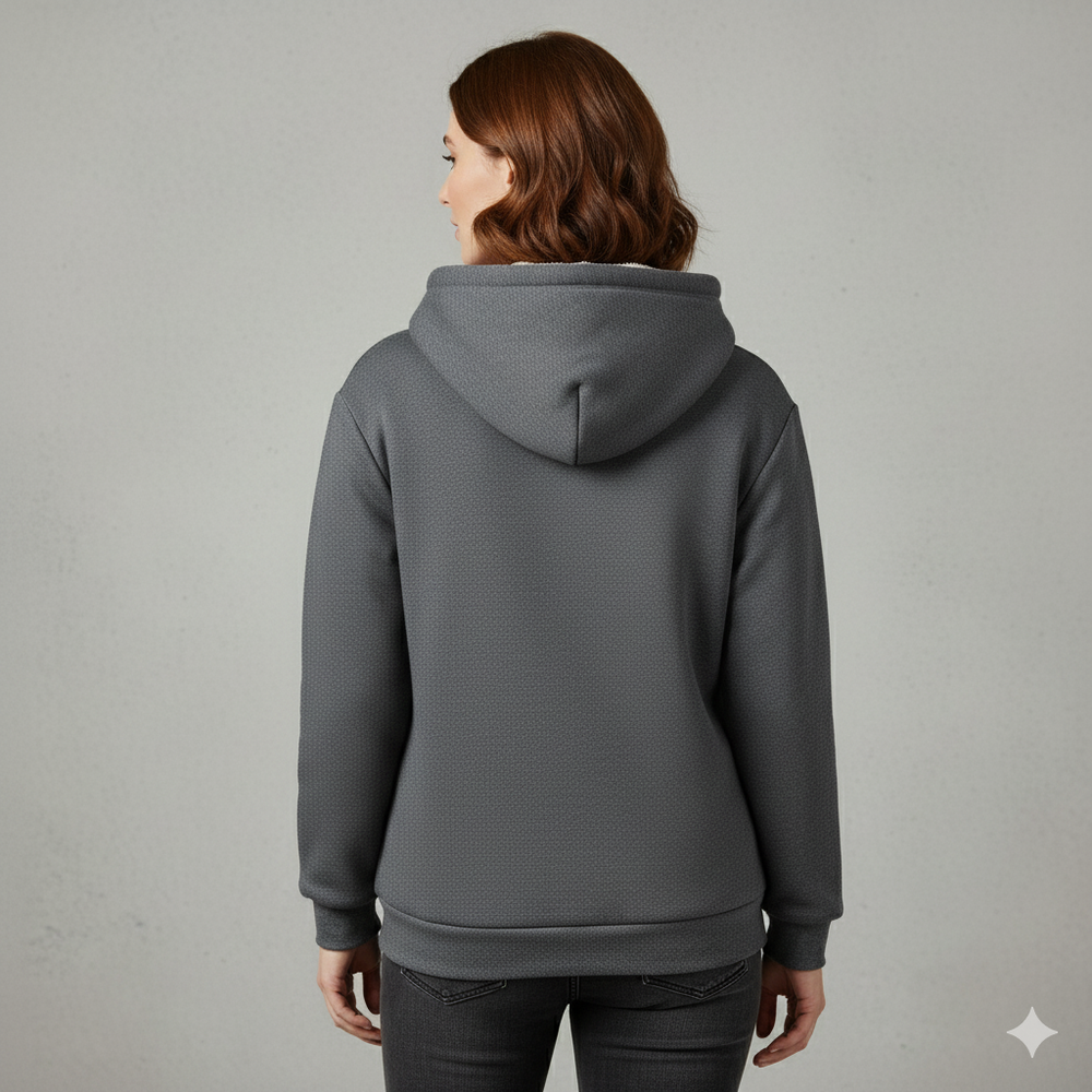 Kuscheliger Damen Hoodie mit Teddyfutter