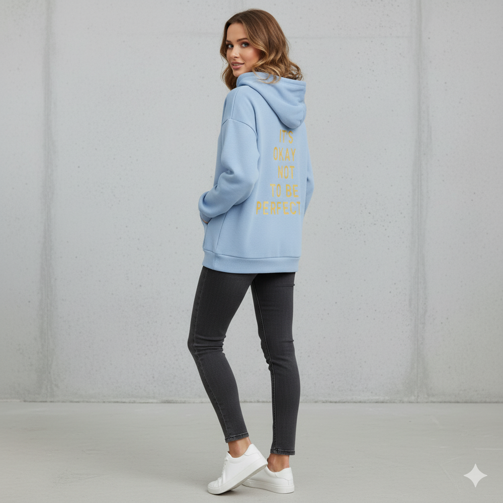 Moderner Damen Hoodie mit Statement